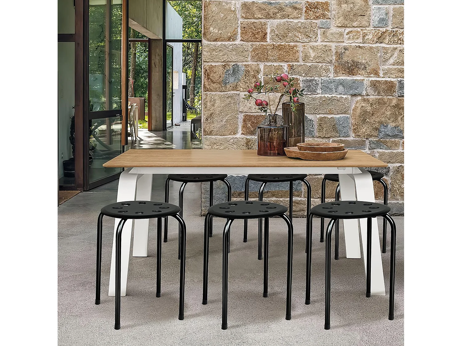 Stapelhocker TI86467 (6er Set)