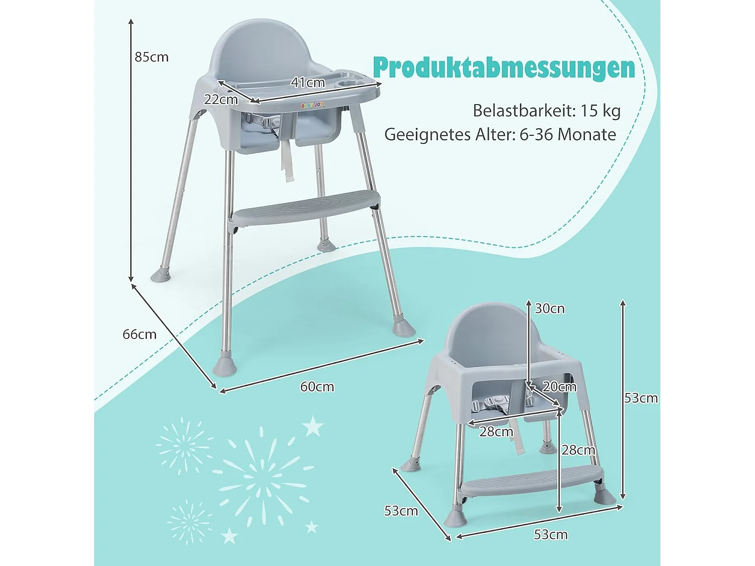 Hochstuhl umwandelbar
