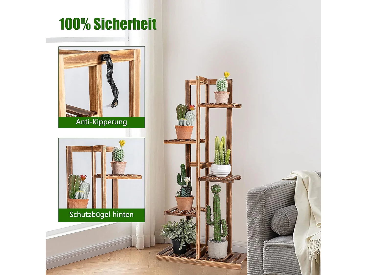 Pflanzenständer mit 5 Ebenen
