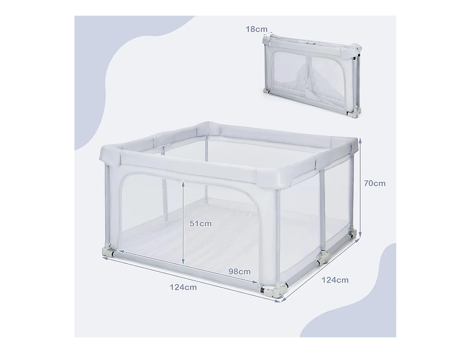 Baby Laufstall klappbar GK32254