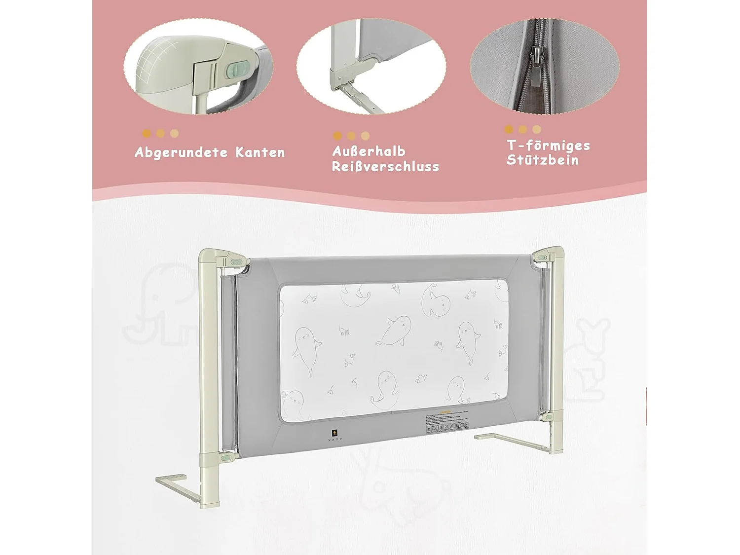 Bettgitter höhenverstellbar