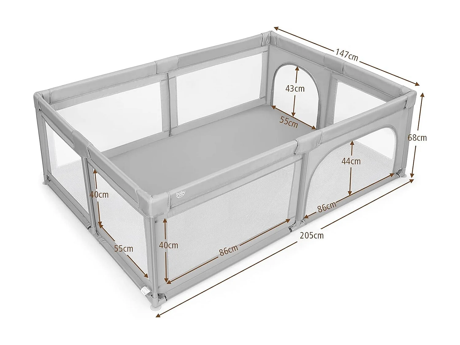 Baby Laufstall mit Matratze+50 Bällen