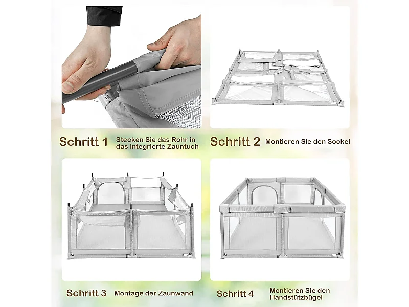 Baby Laufstall mit Matratze+50 Bällen