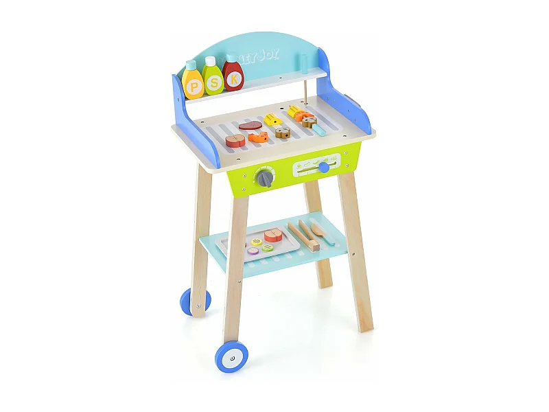 Grill-Kochspielzeug aus Holz