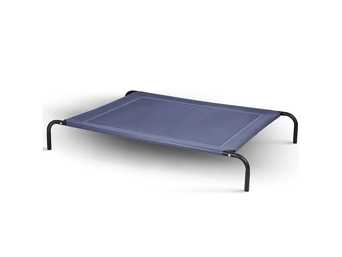 Lit double pour chiens avec tapis aéré 130 x 90 x 20 cm