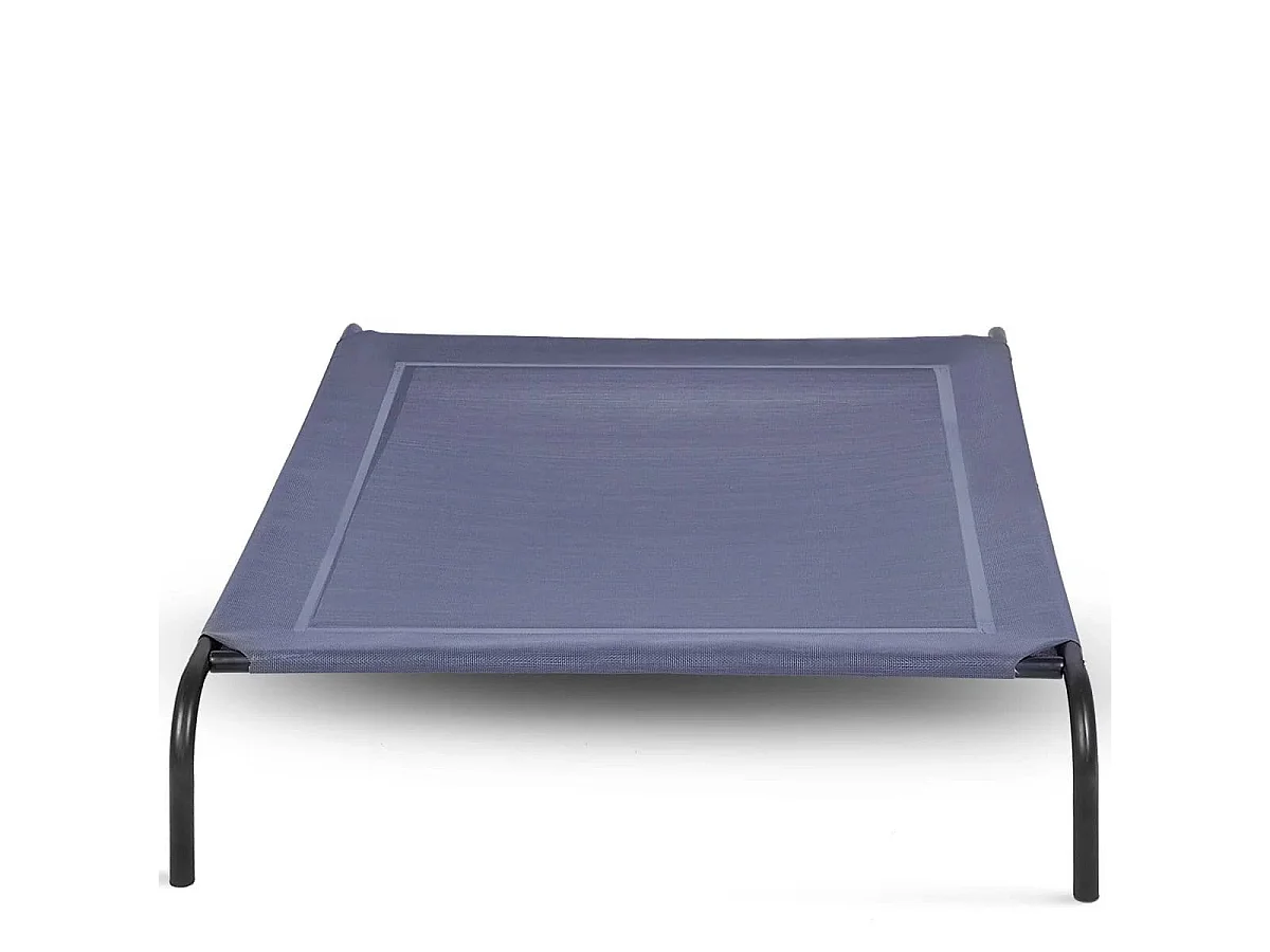 Lit double pour chiens avec tapis aéré 130 x 90 x 20 cm