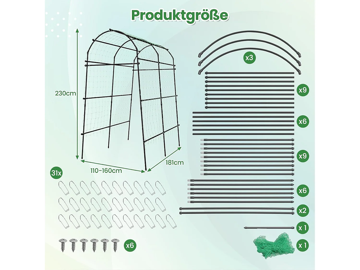 Gartenbogen für Kletterpflanzen
