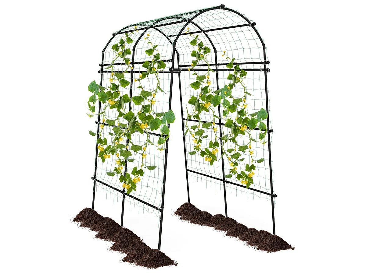 Pergola métallique pour plantes grimpantes – Pergola en forme de tunnel