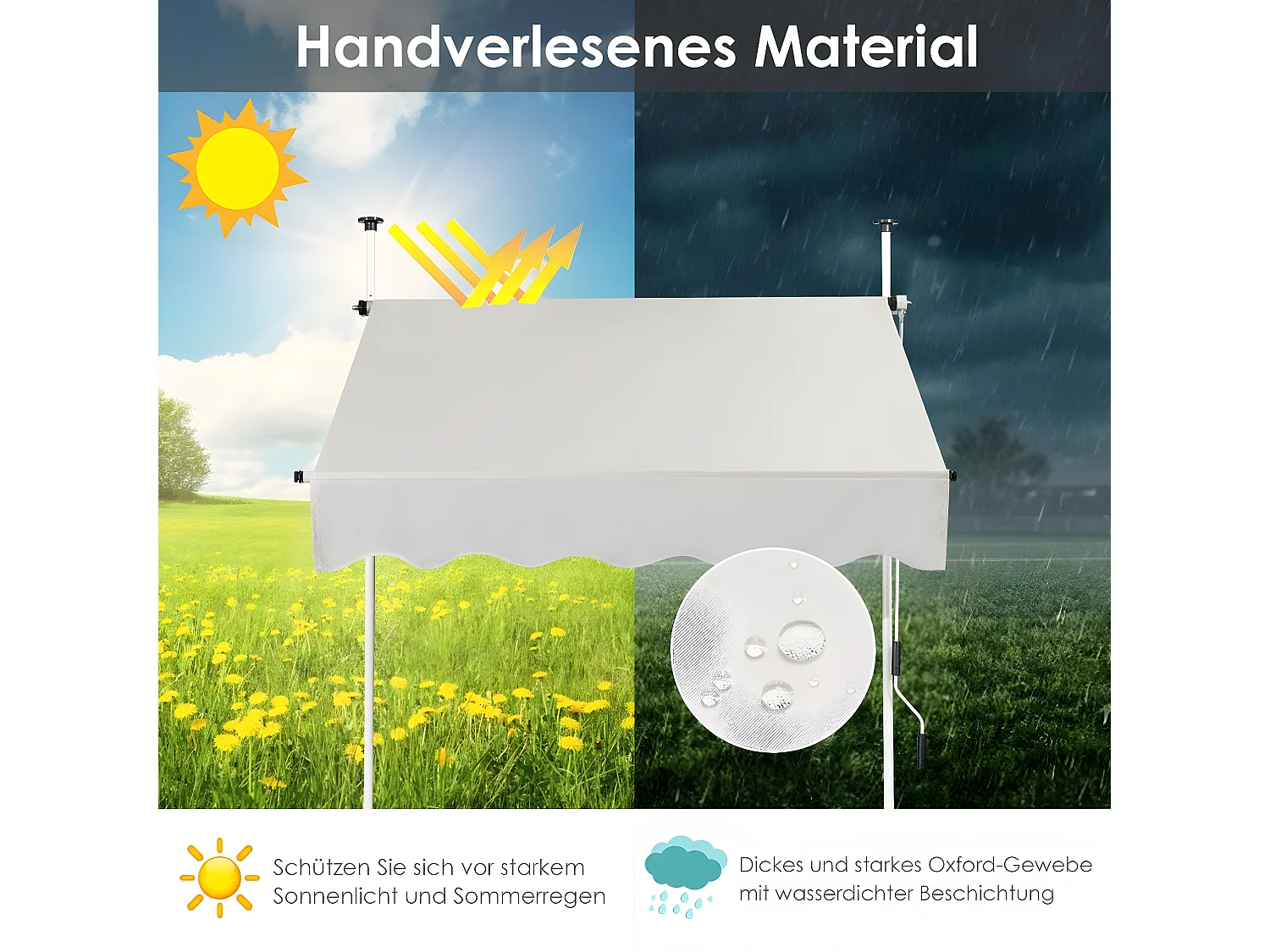 Klemmmarkise Balkonmarkise