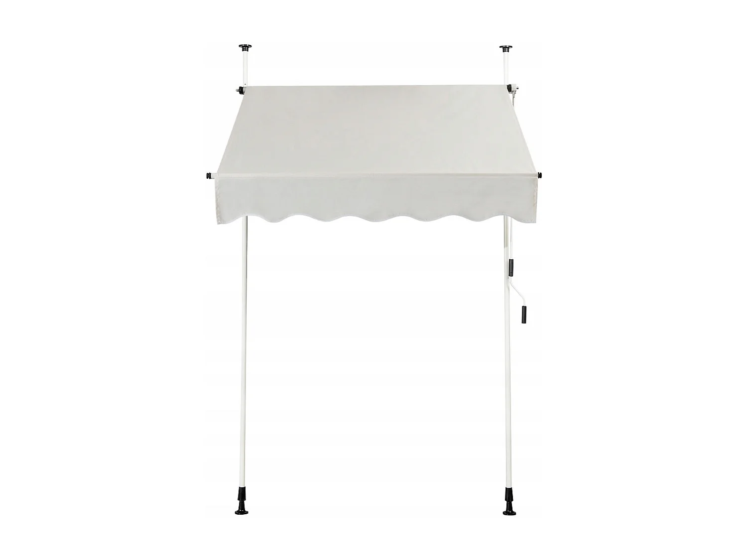 Teleskop-Markise Sonnenschutz UV-abweisende wasserdichte Markise 150 x 120 cm Beige