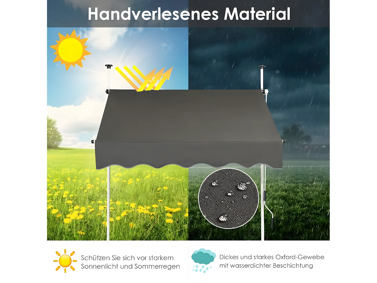 Klemmmarkise Balkonmarkise