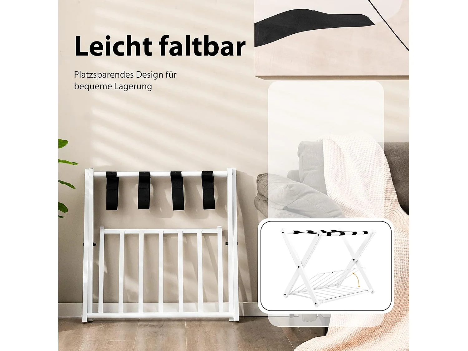 2er Set Kofferständer klappbar