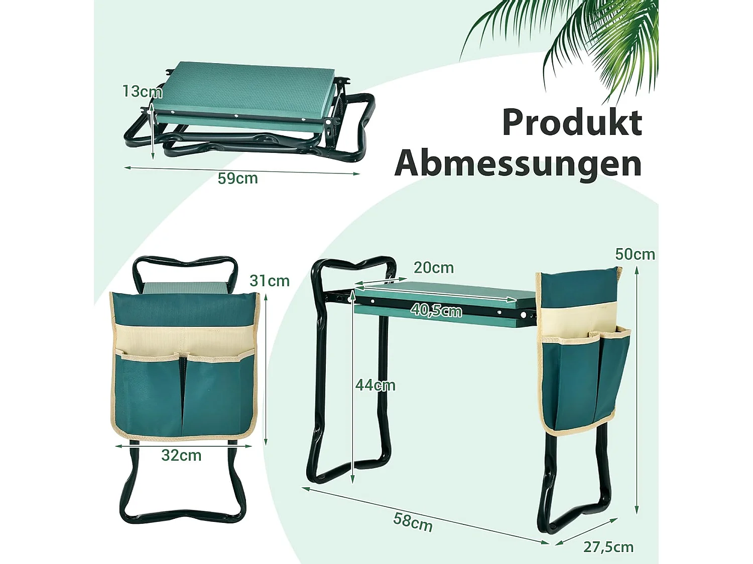 Kniebank für Gartenarbeit