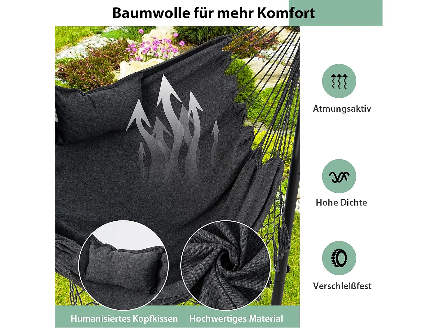 Hängesessel mit Gestell