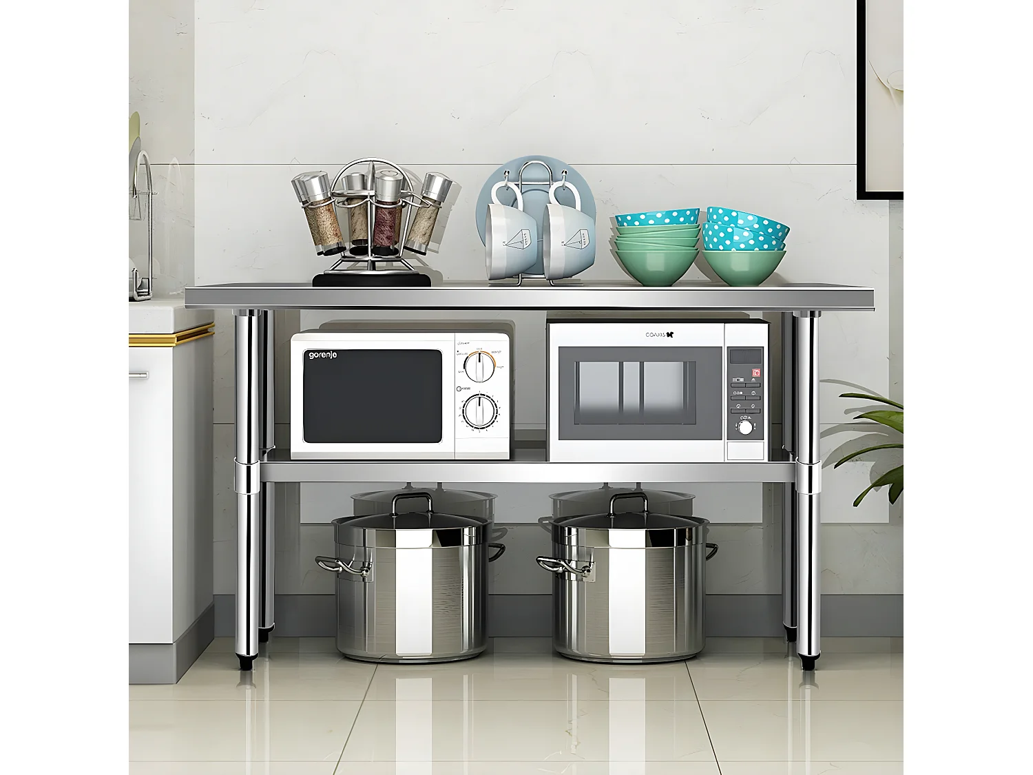 Küchentisch Edelstahl