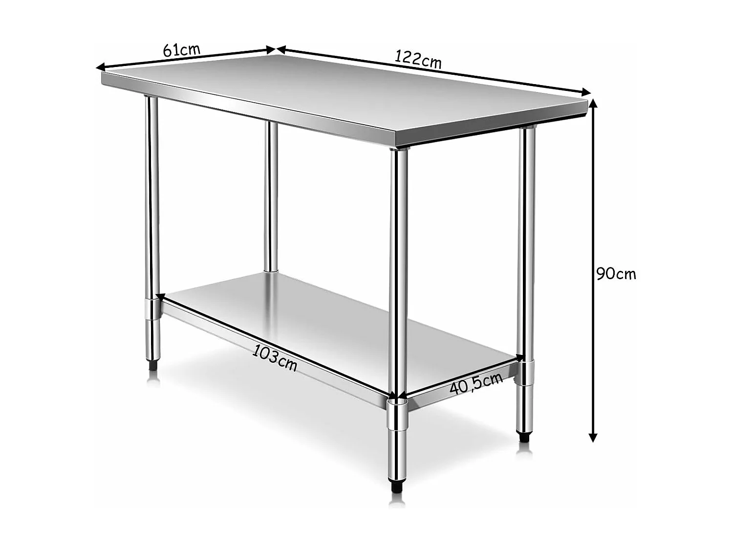 Küchentisch Edelstahl