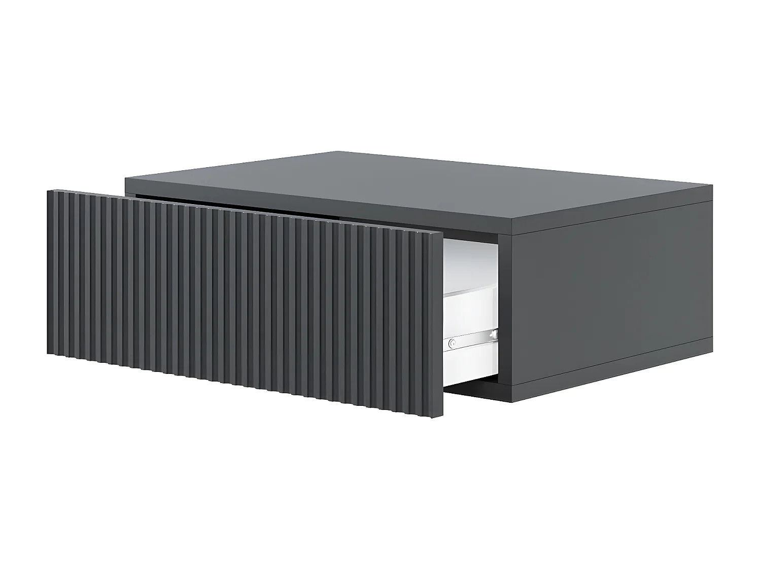 Hangend nachtkastje - 50 cm - zwart - VELDIO