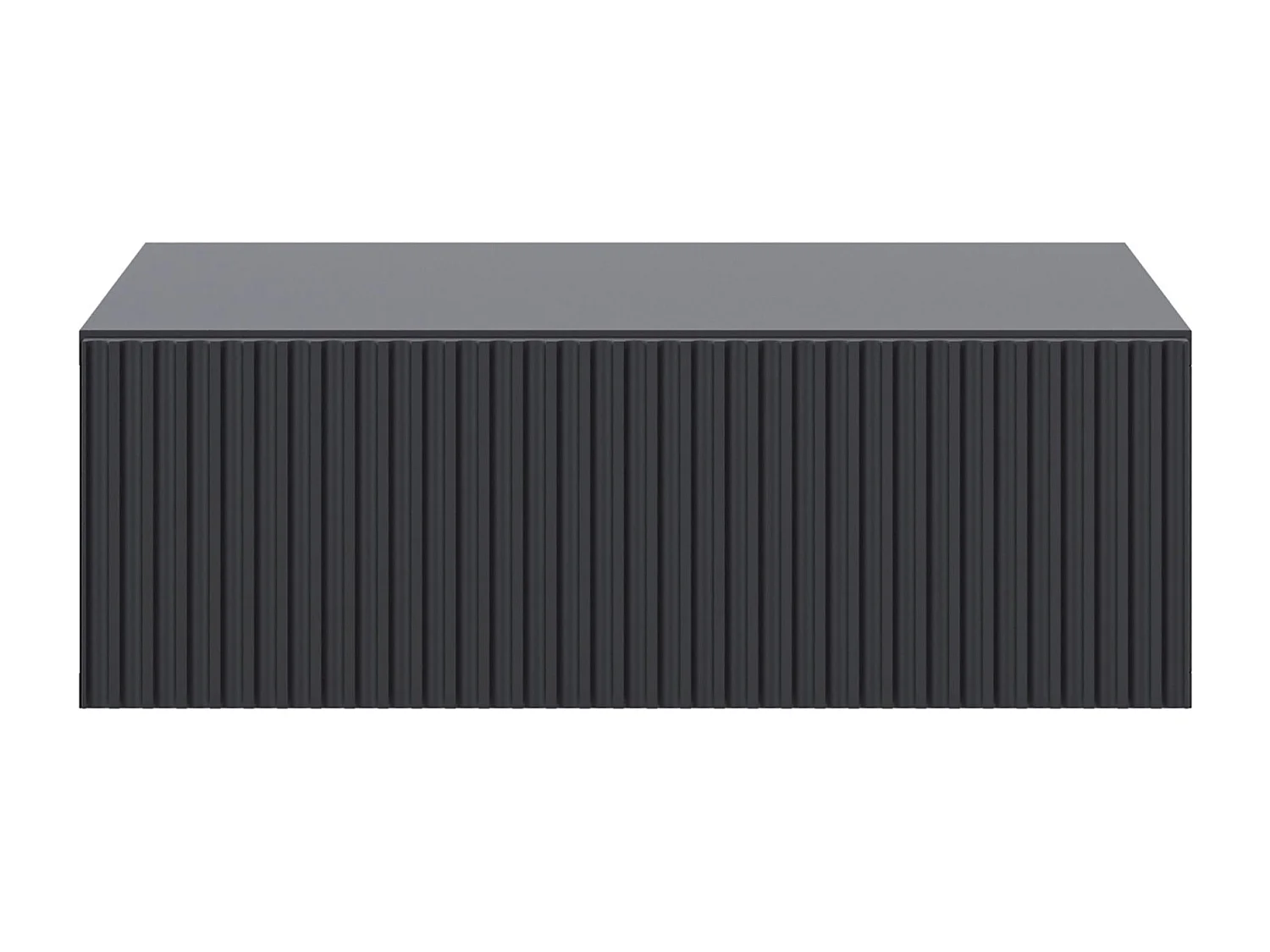 Comodino - 50 cm - sospeso - nero - VELDIO