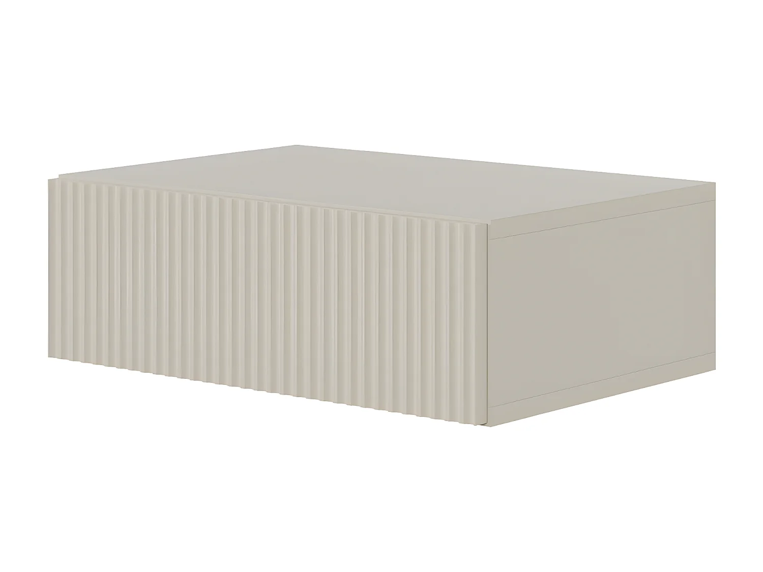 Table de chevet suspendue - 50 cm - grège - VELDIO