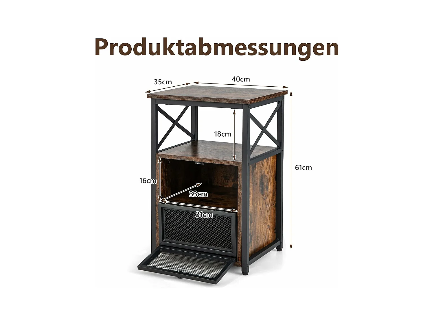 Nachttisch VH32985OR (2er Set)