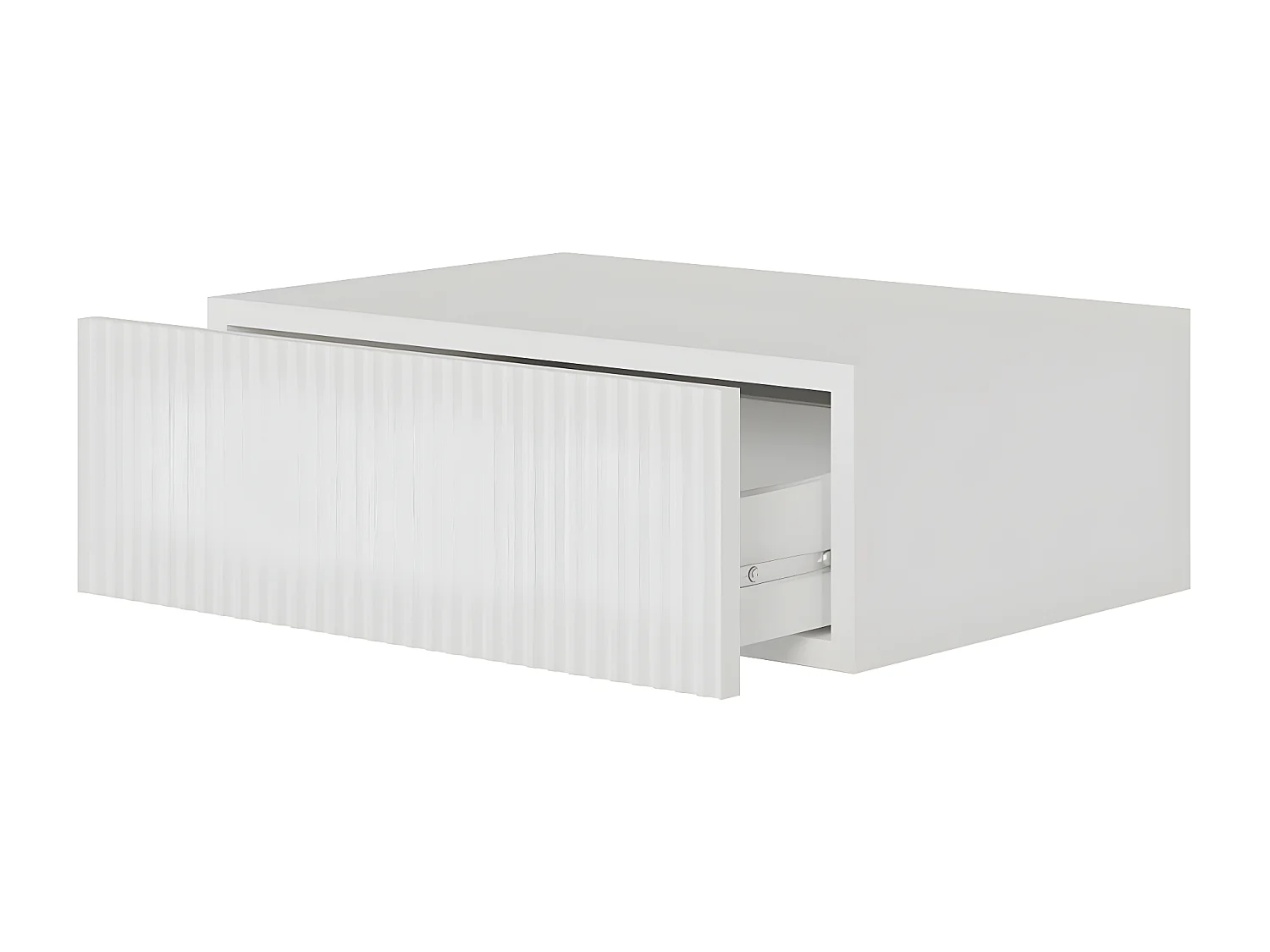 Comodino - 50 cm - sospeso - bianco - VELDIO