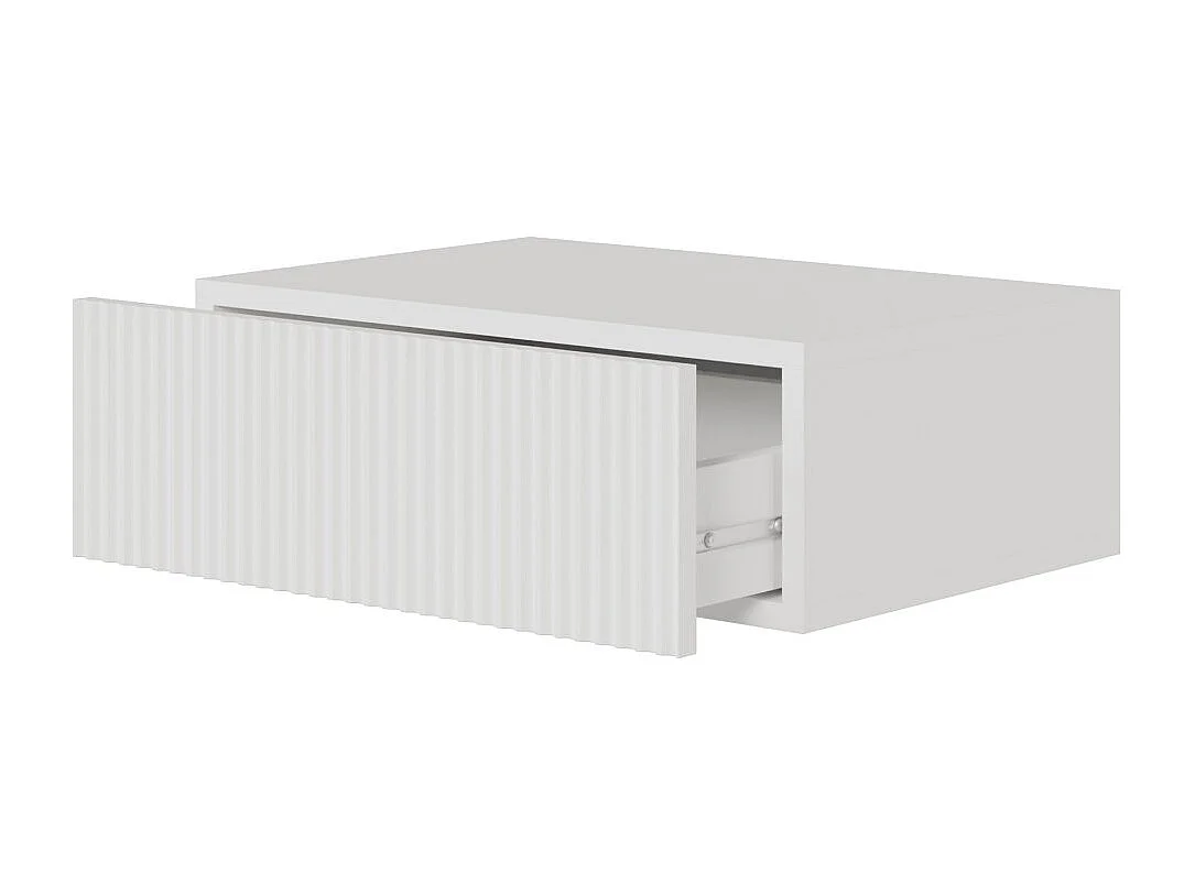 Hangend nachtkastje - 50 cm - wit - VELDIO