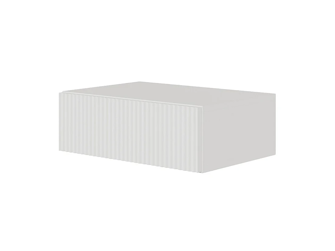 Table de chevet suspendue - 50 cm - blanc - VELDIO