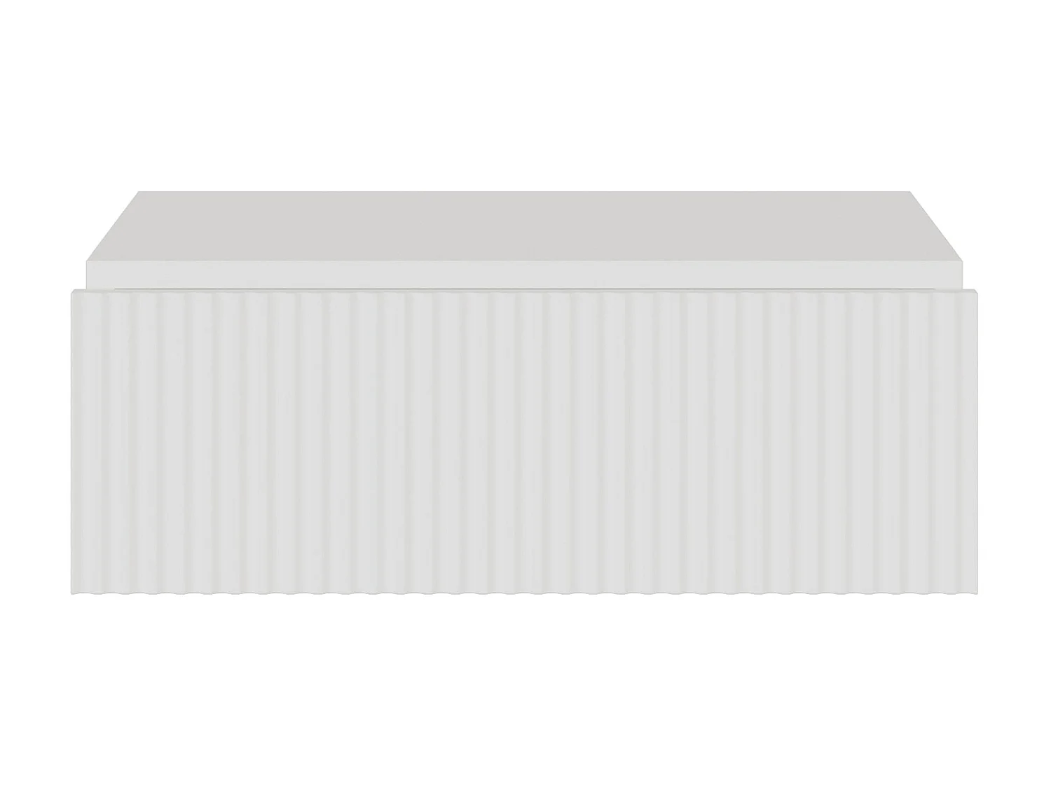 Table de chevet suspendue - 50 cm - blanc - VELDIO