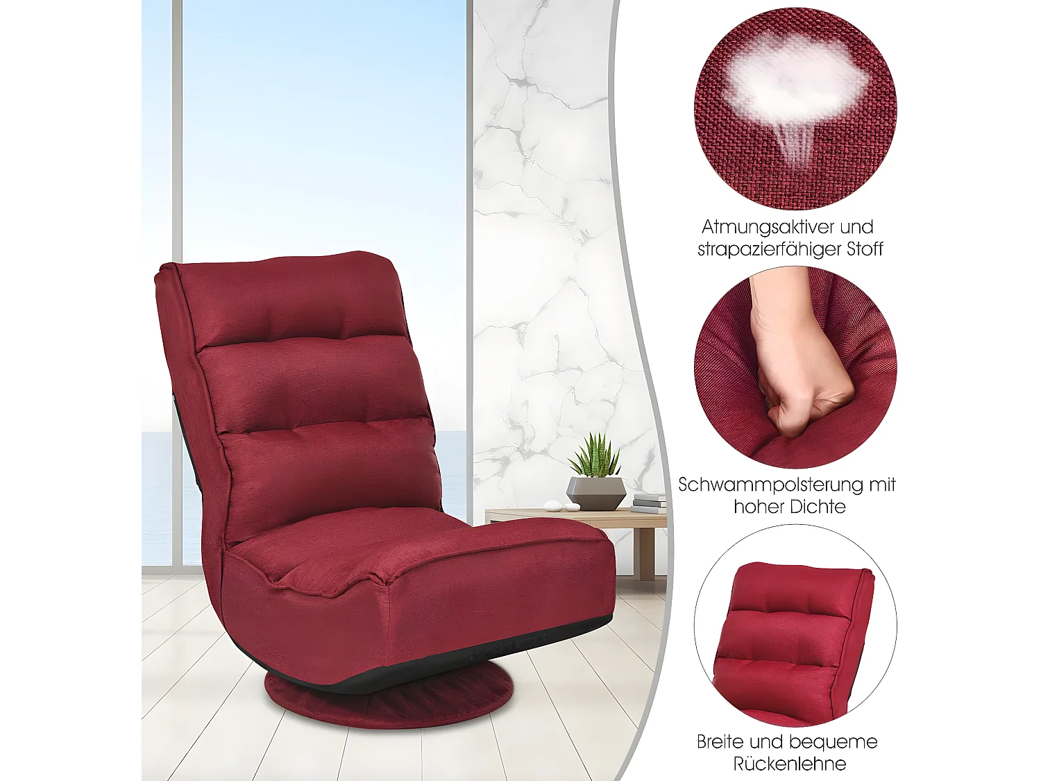 Bodenstuhl 360°drehbar