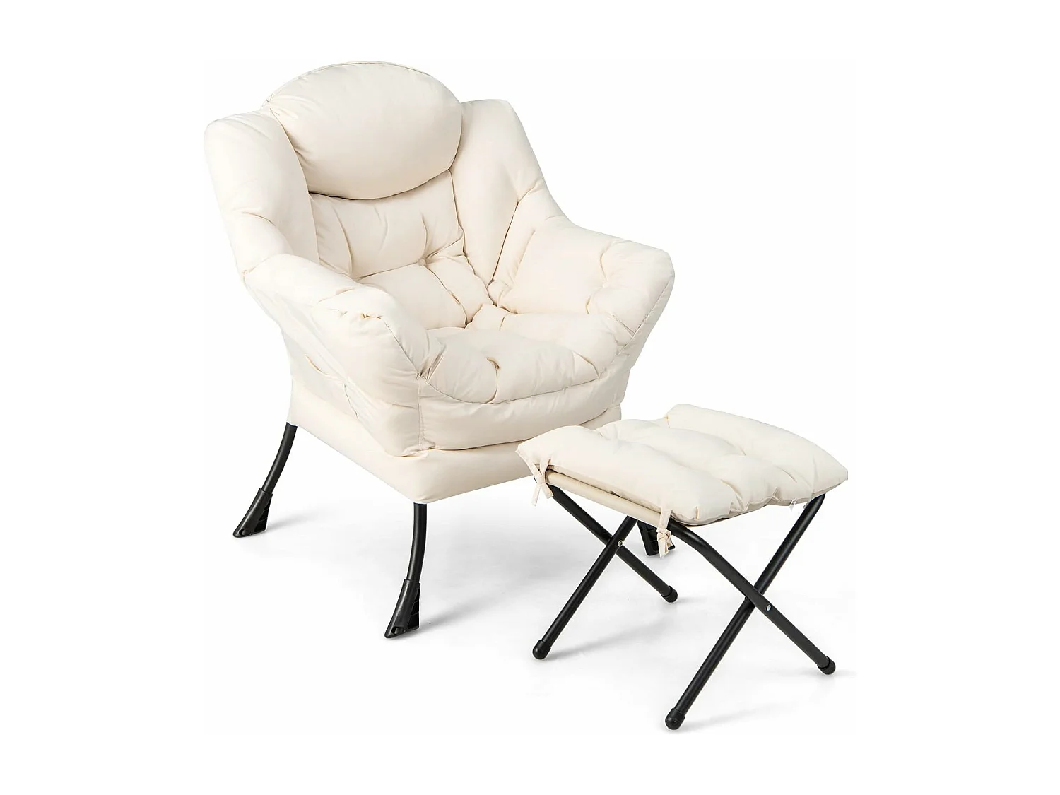 Relaxsessel mit Fußstütze ZB32331 - Beige, Zero Gravity System, Ergonomischer Komfort