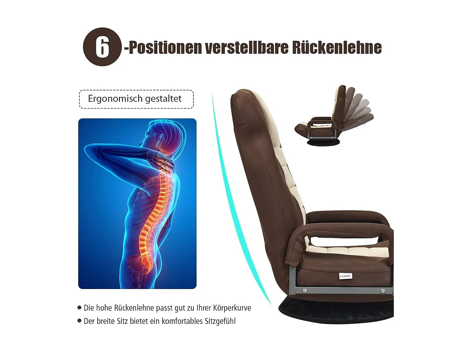 Bodenstuhl 360° drehbar