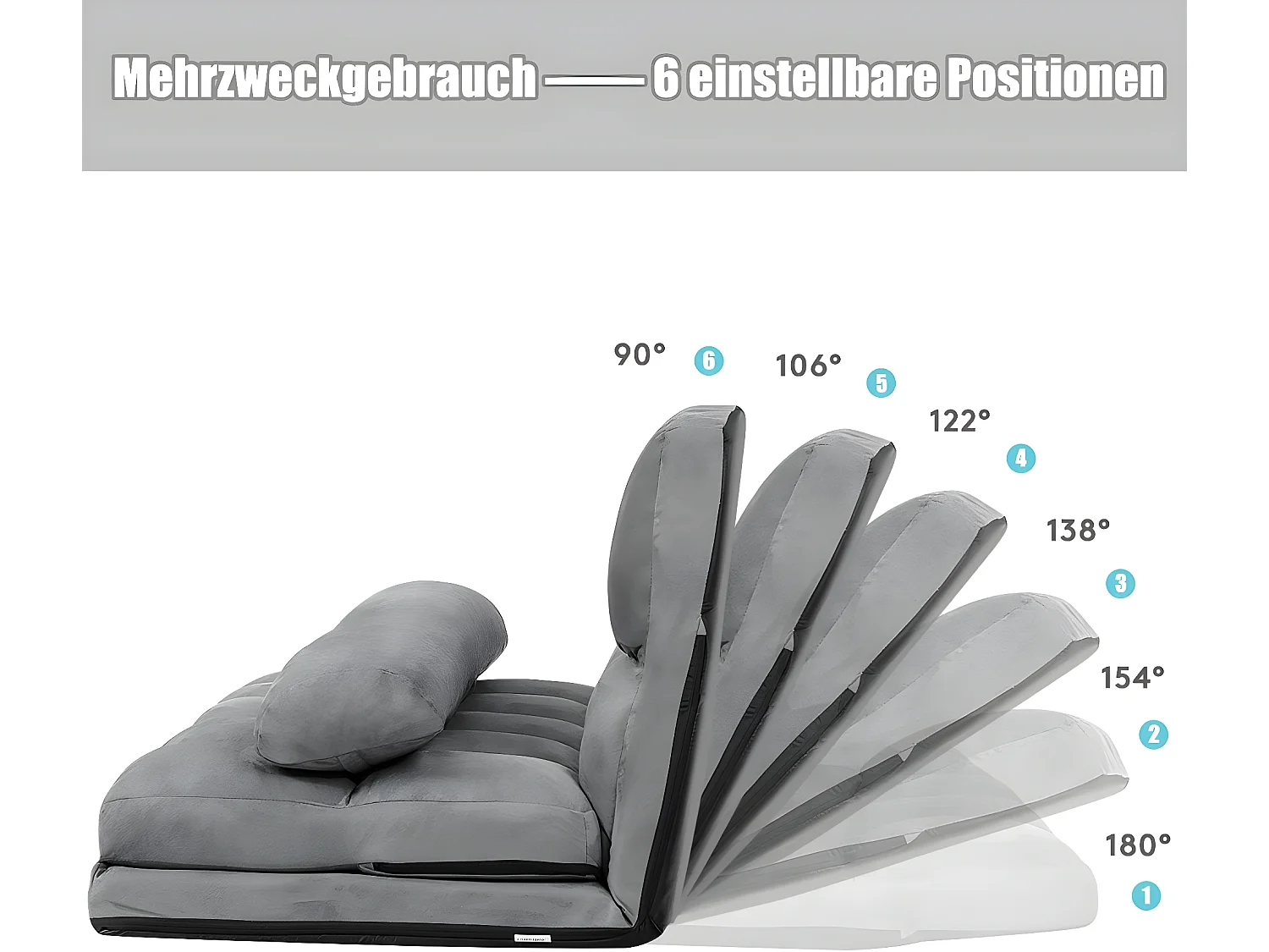 Schlafsofa mit 2 Kissen