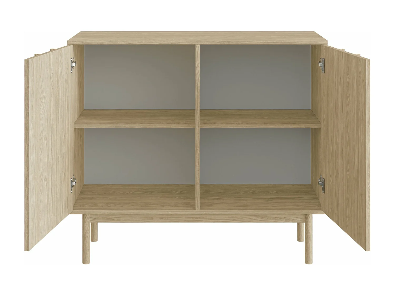 Sideboard 2-türig - Eichenholzoptik - 100 cm - NEKSTO