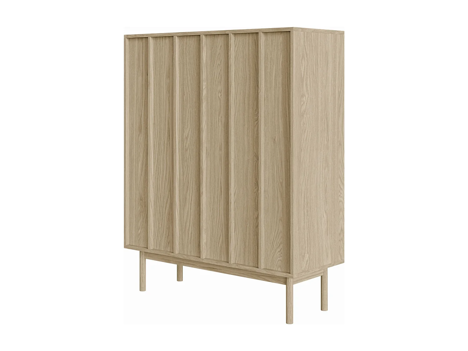 Highboard 2-türig - Eichenholzoptik - 100 cm - NEKSTO