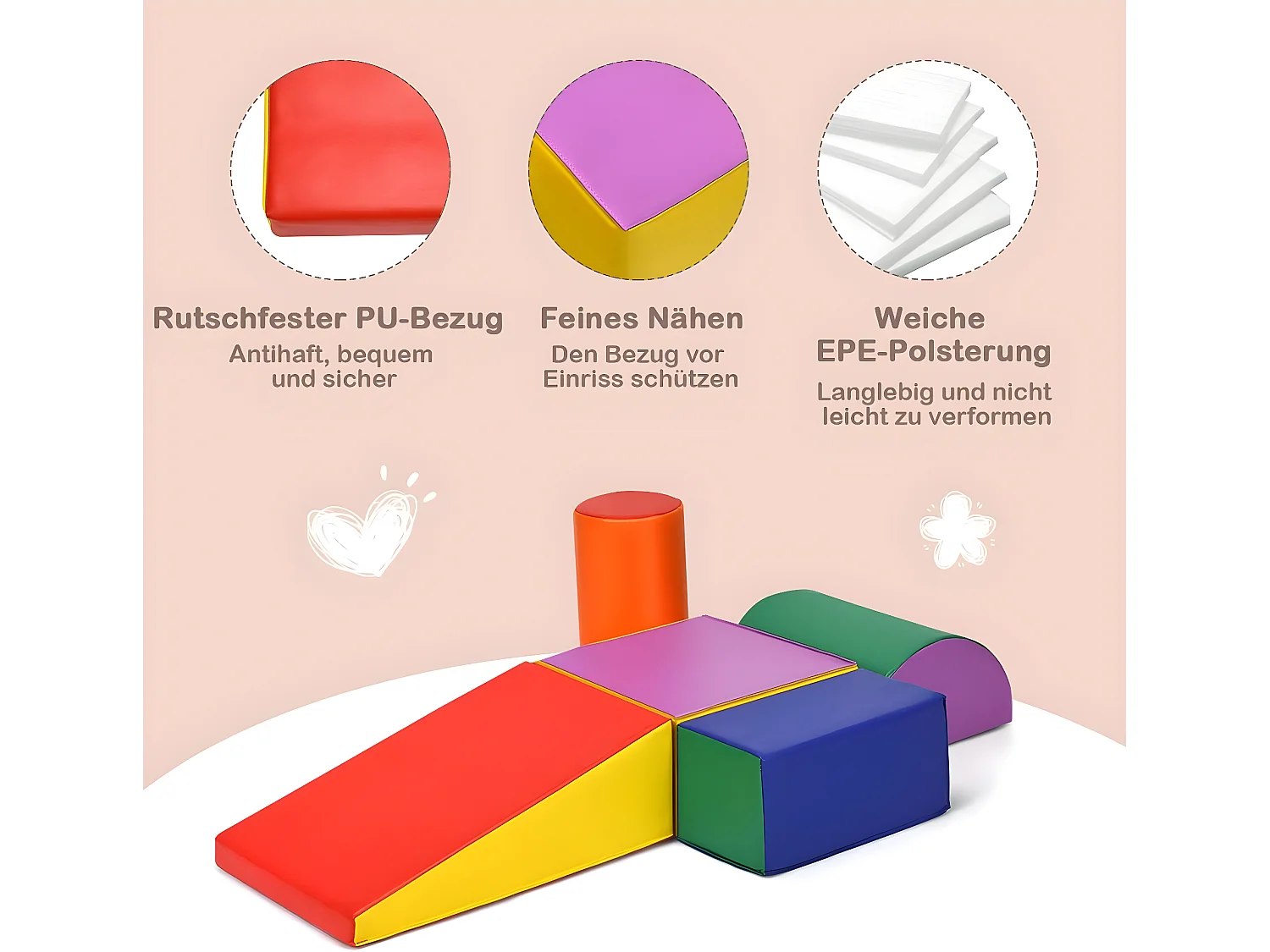 Riesenbausteine zum Toben und Klettern