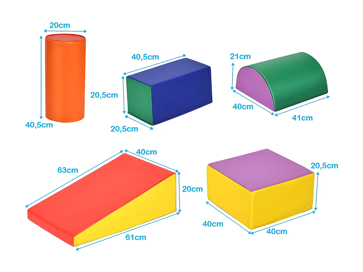 Riesenbausteine zum Toben und Klettern