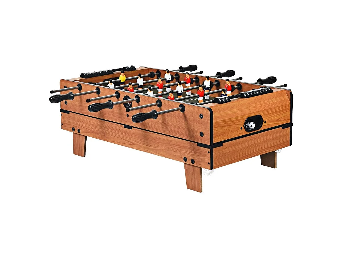 Tavolo da gioco 4 in 1: calcio balilla, hockey, ping-pong, biliardo