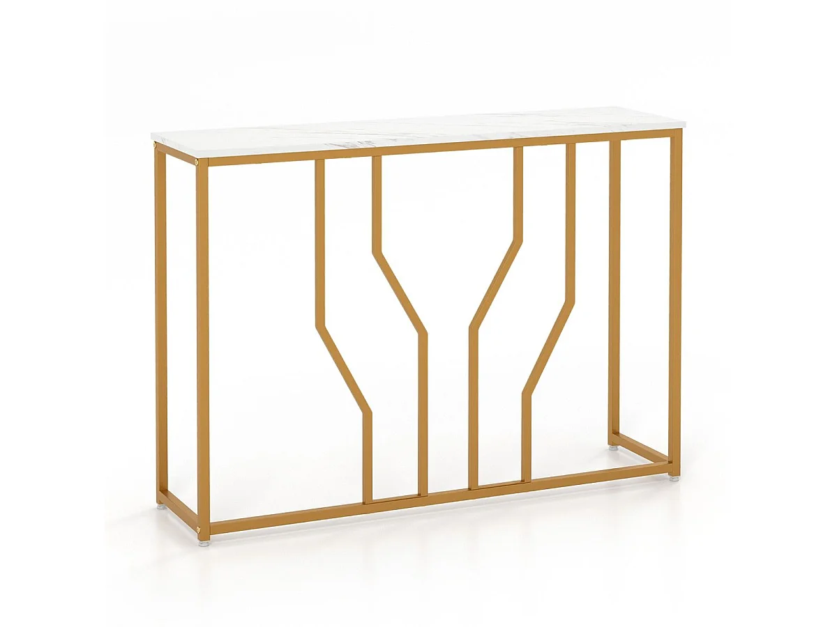 Smal konsol med hvid bordplade Sidebord