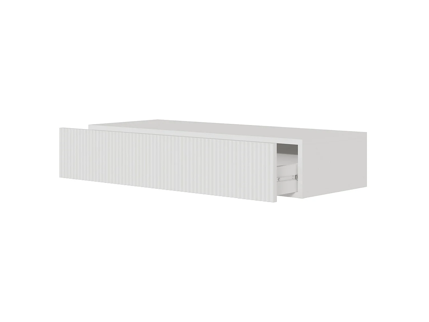 Hängekonsole mit Schublade - Weiß - 90 cm - VELDIO