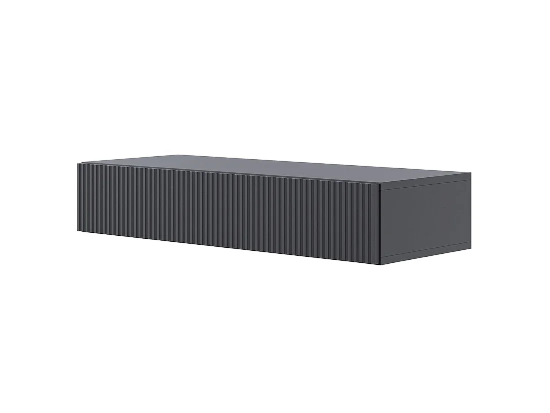 Consoletafel met lade - 90 cm - hangend - zwart - VELDIO