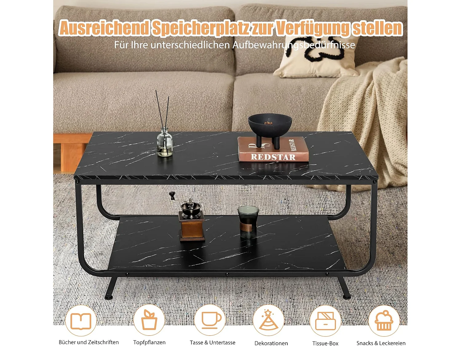 Couchtisch Marmor Optik