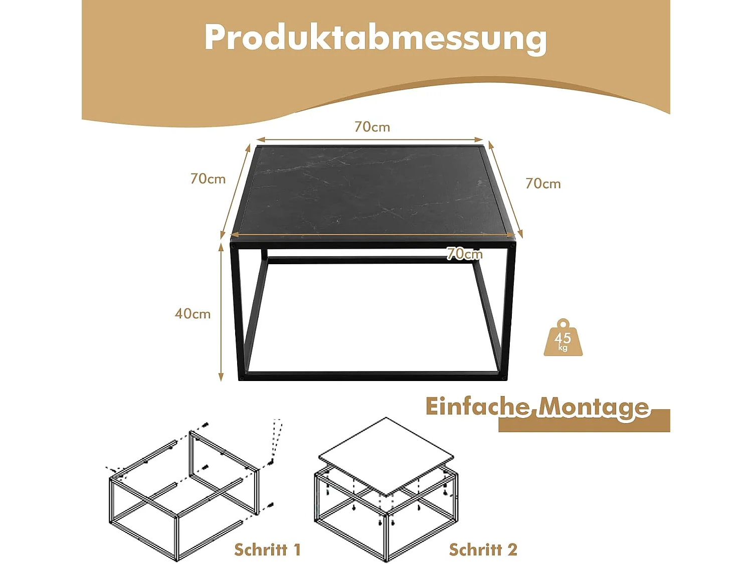 Couchtisch Marmor Optik VH32641