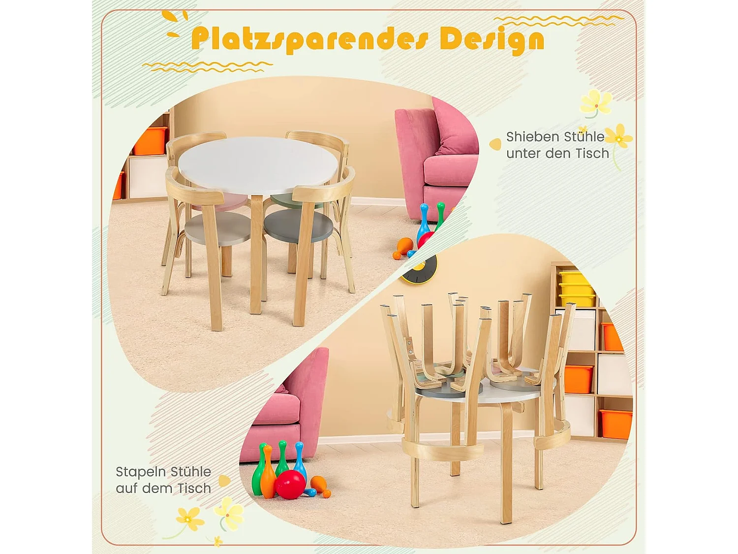 5-teiliges Kindersitzgruppe