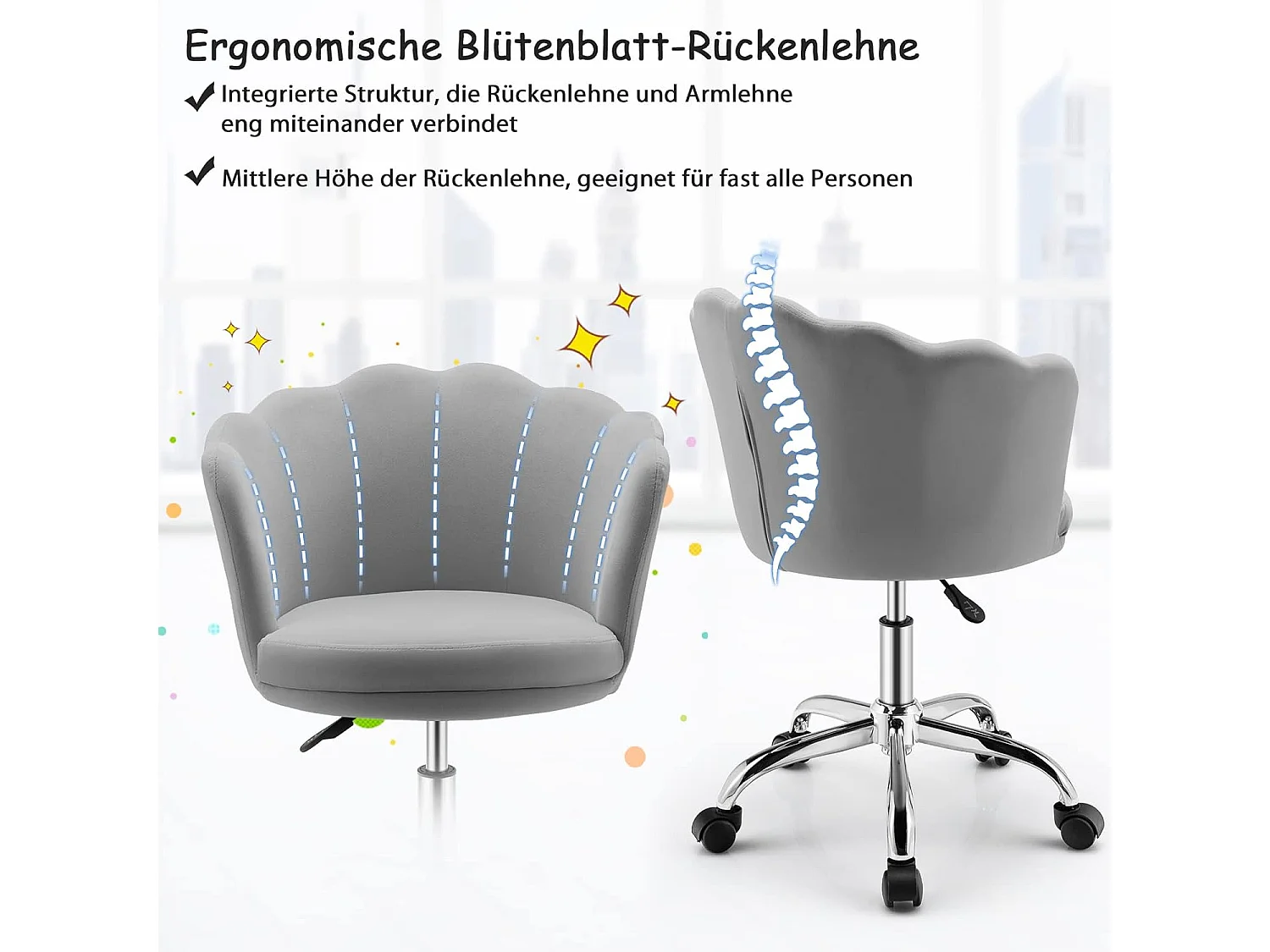 höhenverstellbarer Bürostuhl