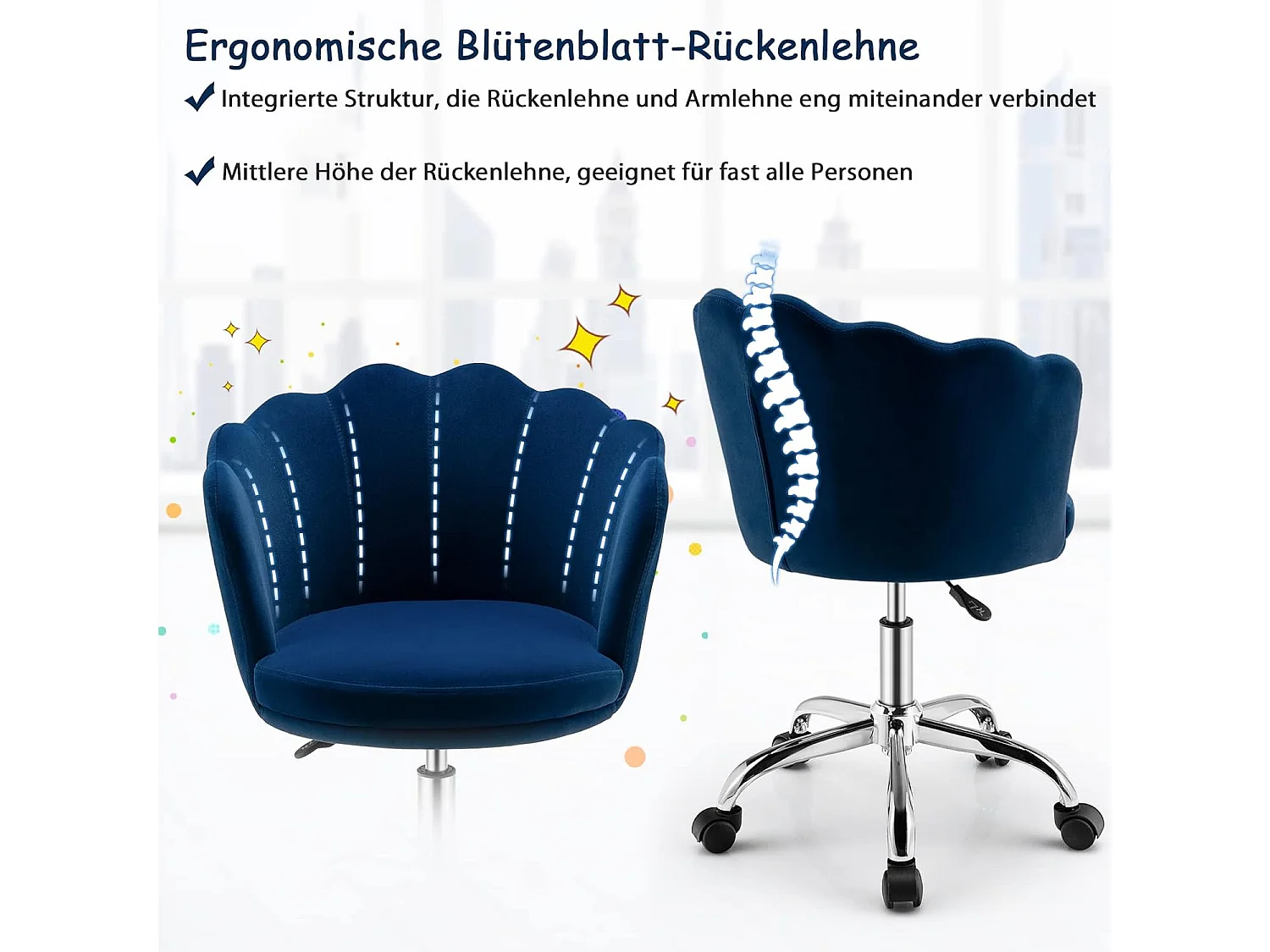 höhenverstellbarer Bürostuhl