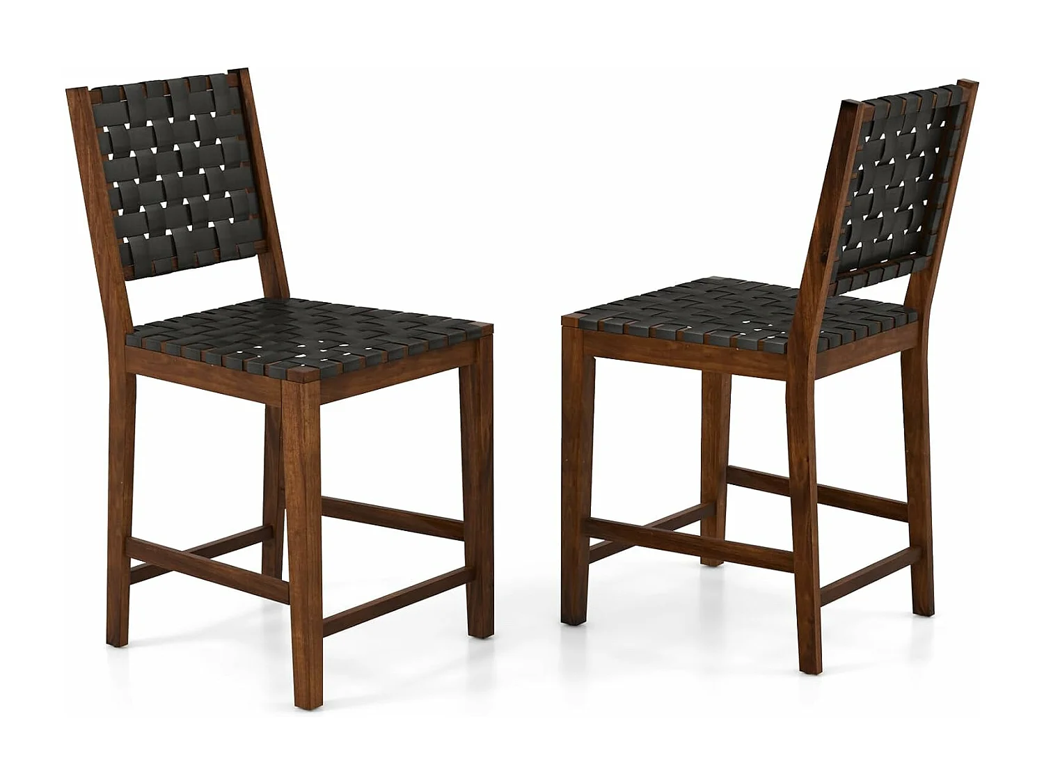 Küchenstühle mit Rückenlehne (2er Set)