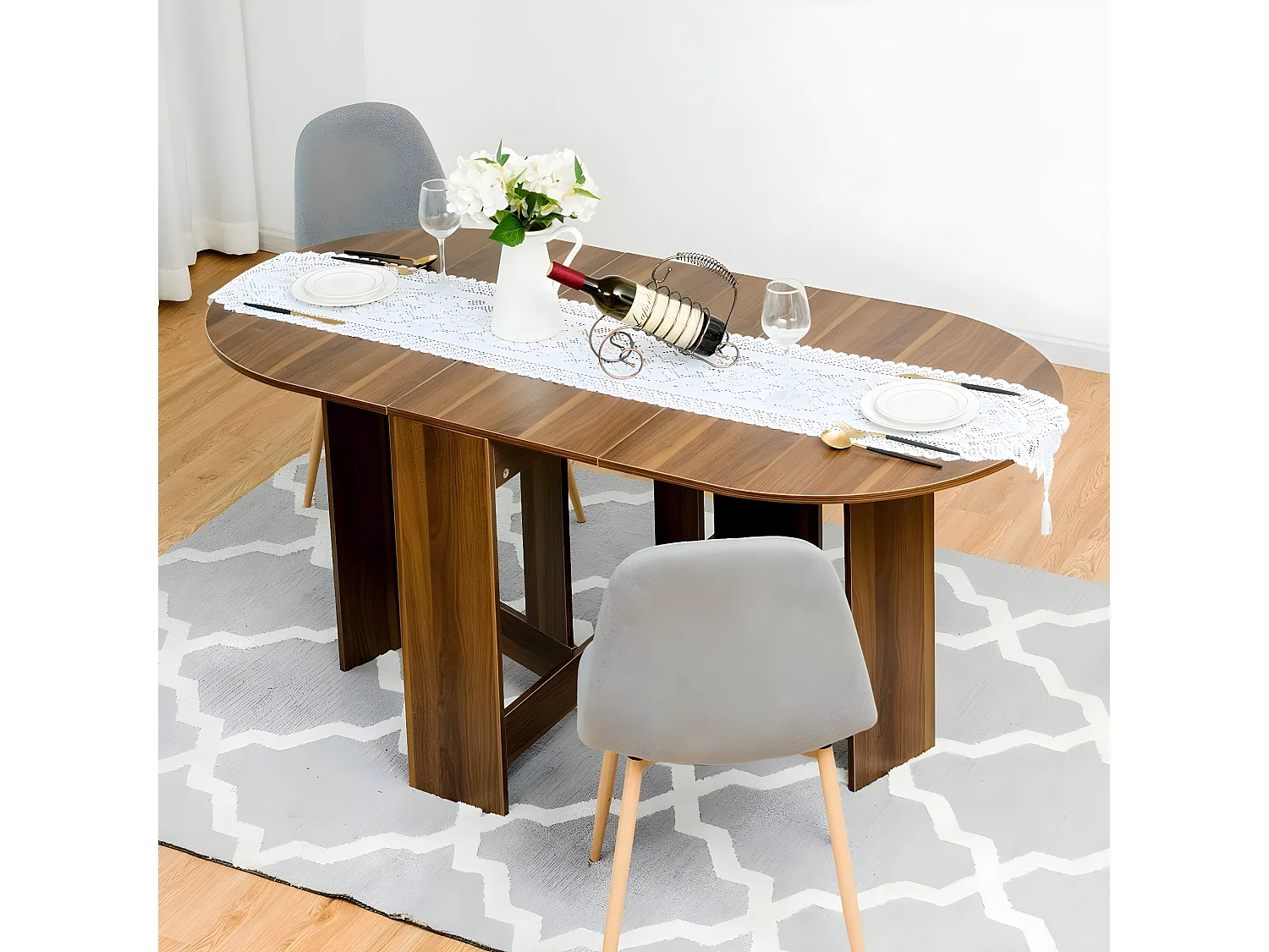 Esstisch klappbar, 163 x 80 x 75 cm