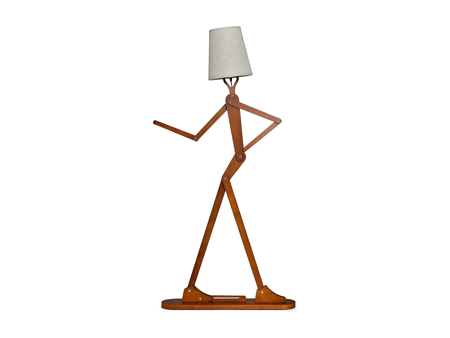 Stehlampe mit verstellbaren Gelenken