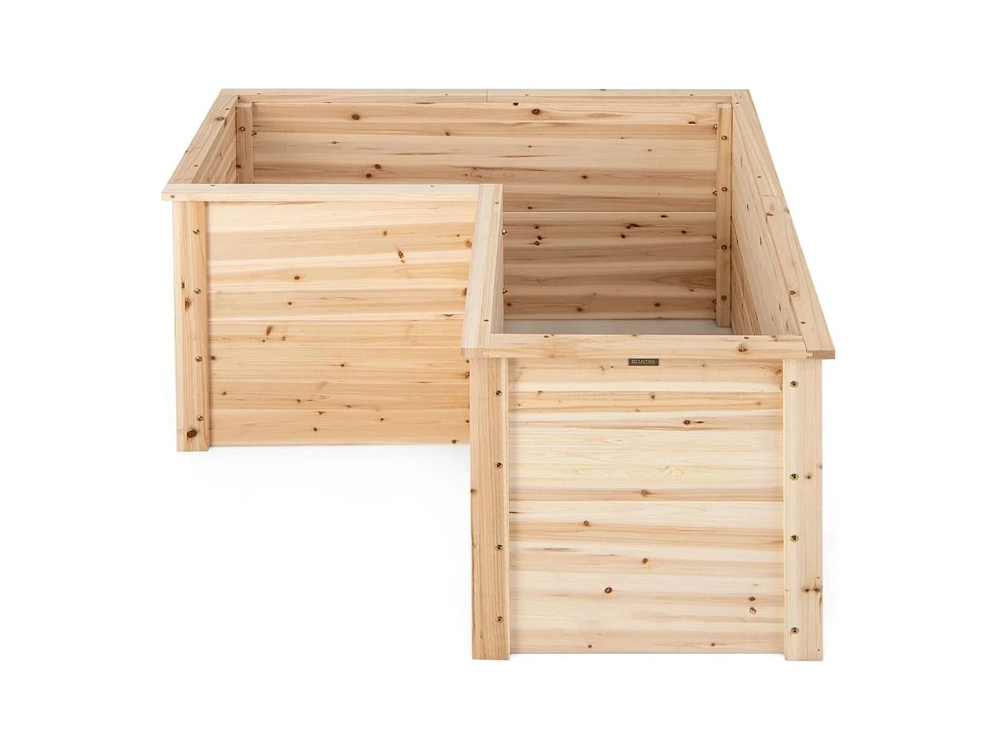 Hochbeet Holz Pflanzkasten für Balkon Garten Terrasse Kräuterbeet Blumenkasten 120 x 120 x 63 cm Natur