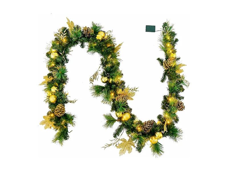 Weihnachtsgirlande mit Beleuchtung